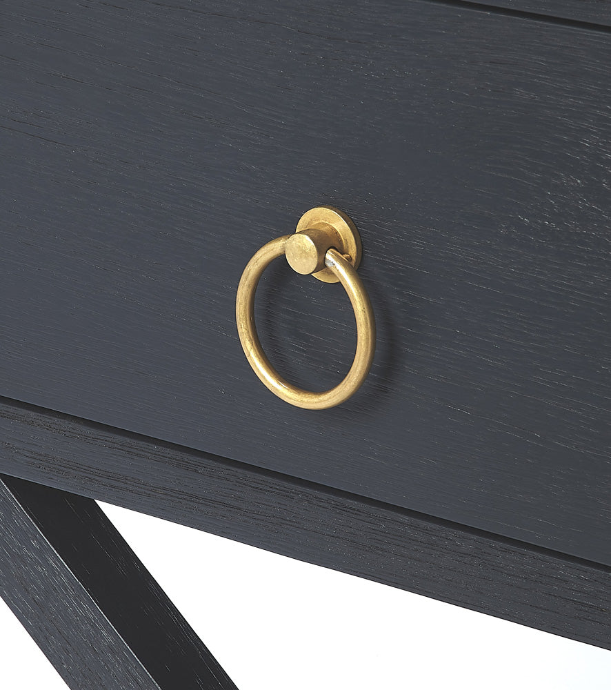 Butler Specialty Company - Lark 19 in. W Rectangular Wood 1 Drawer Nightstand, Navy Blue - 5385291