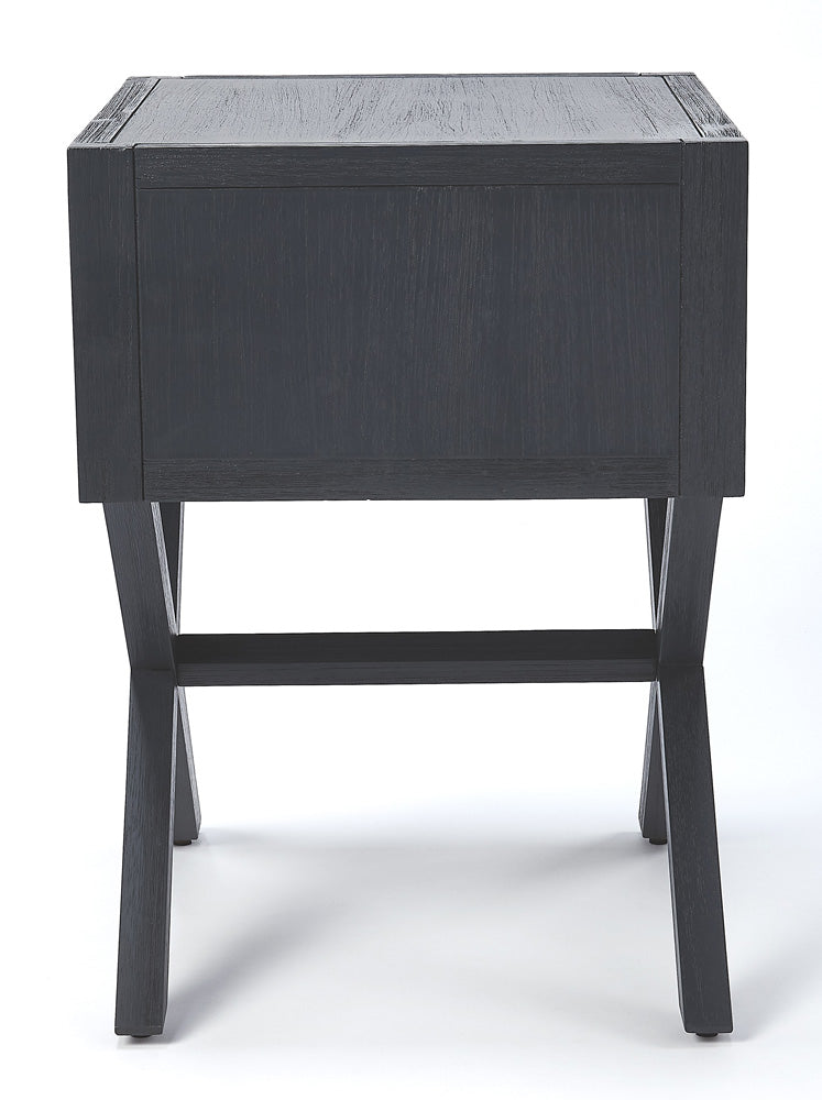 Butler Specialty Company - Lark 19 in. W Rectangular Wood 1 Drawer Nightstand, Navy Blue - 5385291