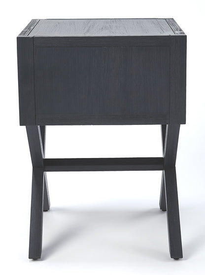 Butler Specialty Company - Lark 19 in. W Rectangular Wood 1 Drawer Nightstand, Navy Blue - 5385291