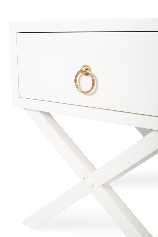 Butler Specialty Company - Lark 19 in. W Rectangular Wood 1 Drawer Nightstand, White - 5385304