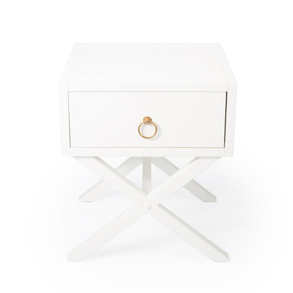 Butler Specialty Company - Lark 19 in. W Rectangular Wood 1 Drawer Nightstand, White - 5385304