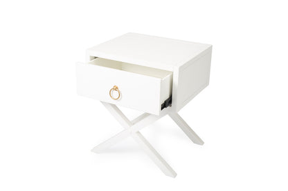 Butler Specialty Company - Lark 19 in. W Rectangular Wood 1 Drawer Nightstand, White - 5385304
