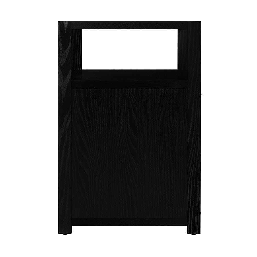 Butler Specialty Company - Lark 21 in. W Wood 2 Drawer Nightstand w Open Storage Shelf, Black - 5526432 View 3