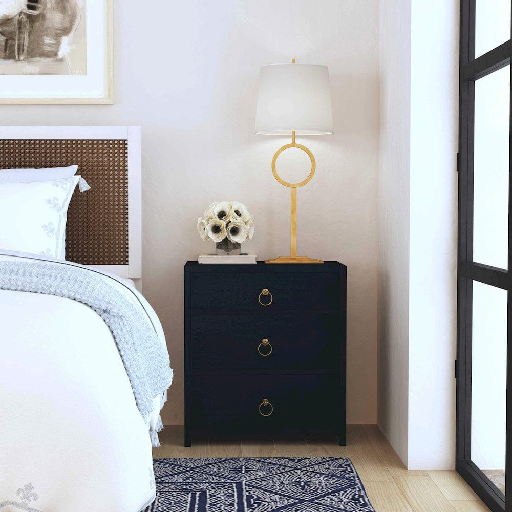 Butler Specialty Company - Lark 25 in. W Rectangular Wood 3 Drawer Nightstand, Navy Blue - 5671291 view 7
