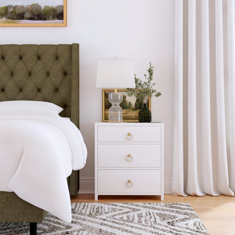 Butler Specialty Company - Lark 25 in. W Rectangular Wood 3 Drawer Nightstand, White - 5671304 view 6