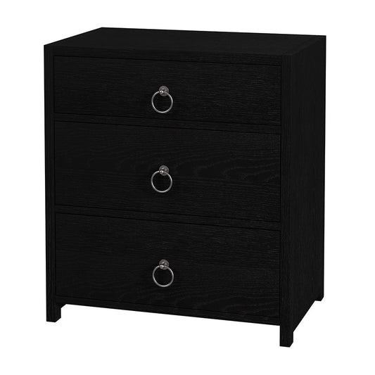 Butler Specialty Company - Lark 25 in. W Wood 3 Drawer Nightstand, Black - 5671432 View 1