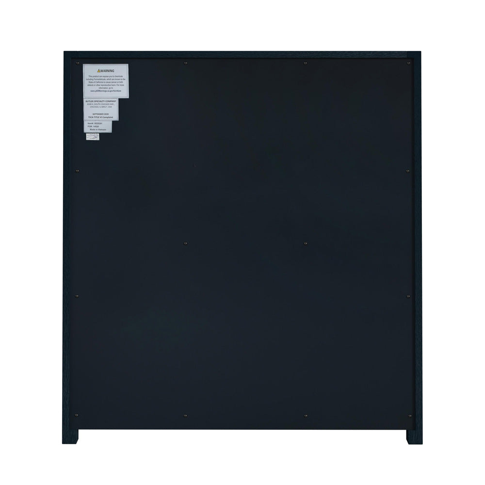 Butler Specialty Company - Lark 25 in. W Rectangular Wood 3 Drawer Nightstand, Navy Blue - 5671291