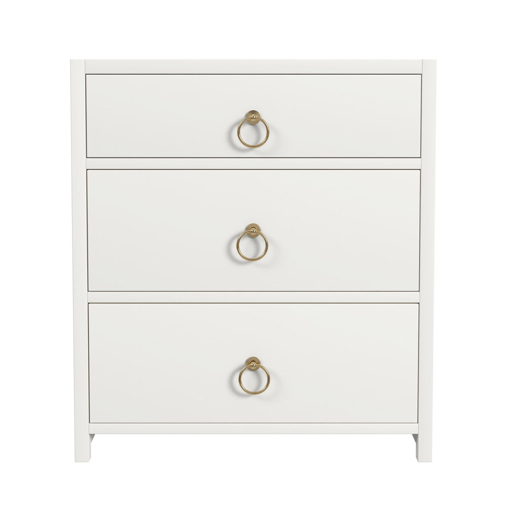 Butler Specialty Company - Lark 25 in. W Rectangular Wood 3 Drawer Nightstand, White - 5671304