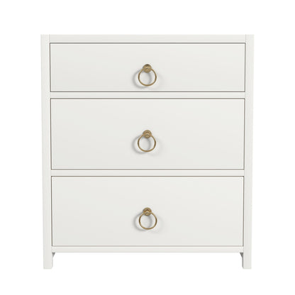 Butler Specialty Company - Lark 25 in. W Rectangular Wood 3 Drawer Nightstand, White - 5671304