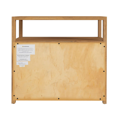 Butler Specialty Company - Lark 28 in. W Rectangular Wood 2 Drawer Nightstand, Light Brown - 5670312