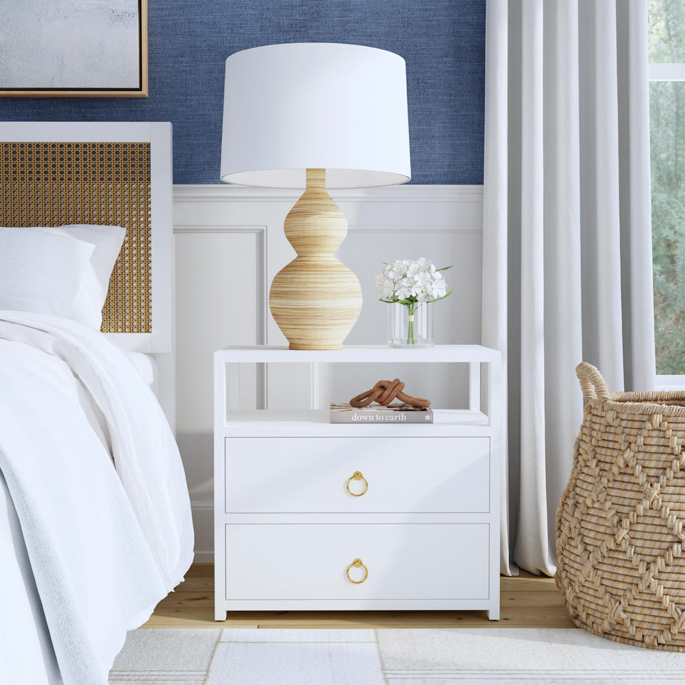 Butler Specialty Company - Lark 28 in. W Rectangular Wood 2 Drawer Nightstand, White - 5670304