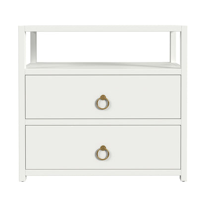 Butler Specialty Company - Lark 28 in. W Rectangular Wood 2 Drawer Nightstand, White - 5670304
