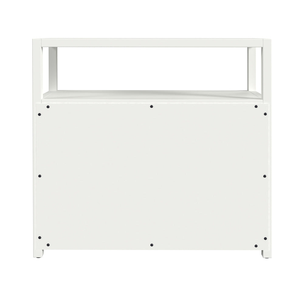 Butler Specialty Company - Lark 28 in. W Rectangular Wood 2 Drawer Nightstand, White - 5670304