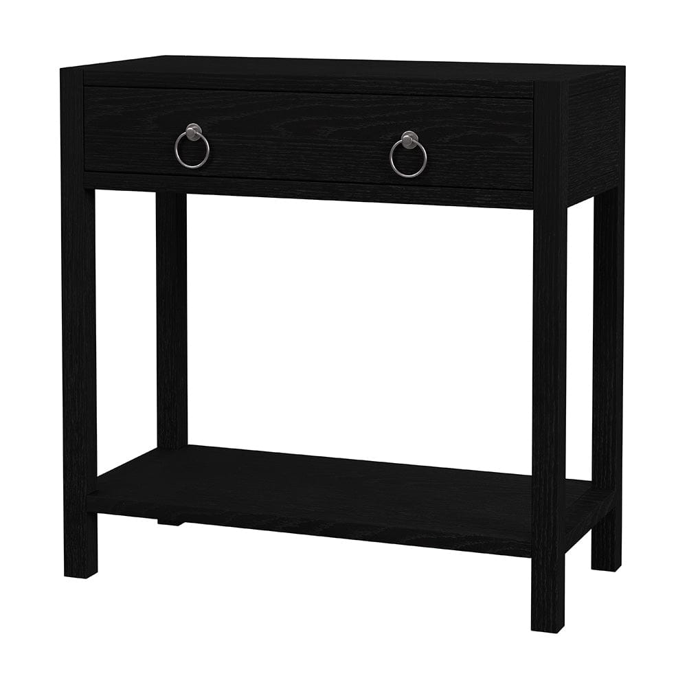 Butler Specialty Company - Lark 30 in W Rectangular Wood 1Drawer Nightstand w Lower Open Shelf, Black - 5675432 View 1