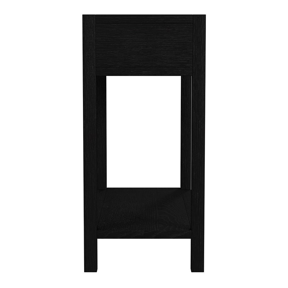 Butler Specialty Company - Lark 30 in W Rectangular Wood 1Drawer Nightstand w Lower Open Shelf, Black - 5675432 View 3