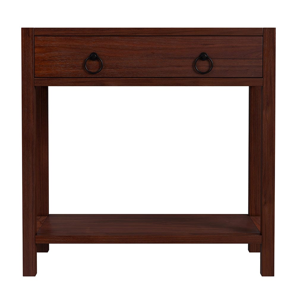 Butler Specialty Company - Lark 30 in W Rectangular Wood 1Drawer Nightstand w Lower Open Shelf, Medium Brown - 5675489 View 2