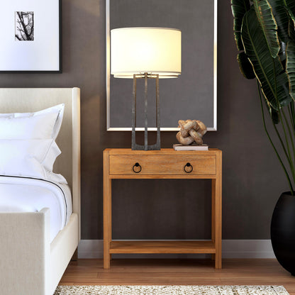 Butler Specialty Company - Lark 30 in. W Rectangular Wood 1 Drawer Nightstand, Light Brown - 5675312