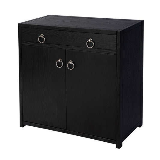 Butler Specialty Company - Lark 31 in. W Rectangular Wood Accent Storage Cabinet w 1 Drawer and 2 Doors, Black - 5673432 View 1