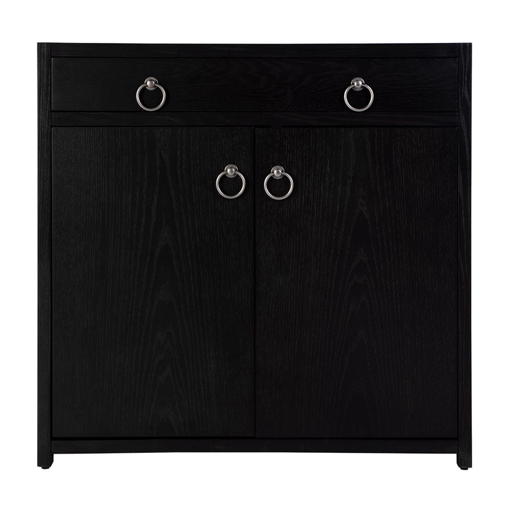 Butler Specialty Company - Lark 31 in. W Rectangular Wood Accent Storage Cabinet w 1 Drawer and 2 Doors, Black - 5673432 View 2