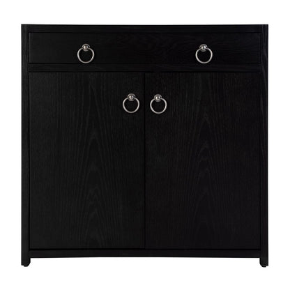 Butler Specialty Company - Lark 31 in. W Rectangular Wood Accent Storage Cabinet w 1 Drawer and 2 Doors, Black - 5673432 View 2