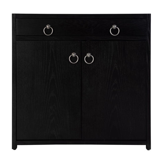 Butler Specialty Company - Lark 31 in. W Rectangular Wood Accent Storage Cabinet w 1 Drawer and 2 Doors, Black - 5673432 View 2