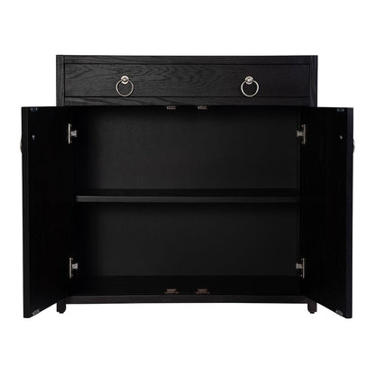 Butler Specialty Company - Lark 31 in. W Rectangular Wood Accent Storage Cabinet w 1 Drawer and 2 Doors, Black - 5673432 View 3