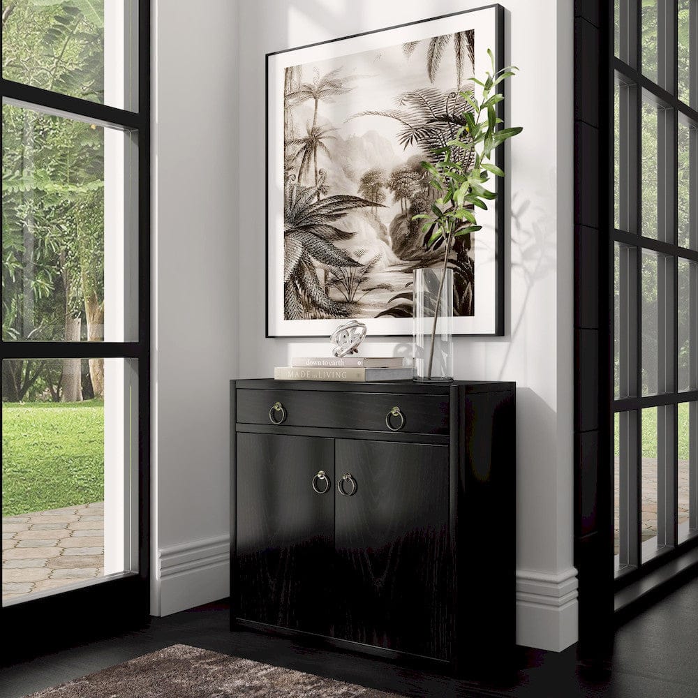 Butler Specialty Company - Lark 31 in. W Rectangular Wood Accent Storage Cabinet w 1 Drawer and 2 Doors, Black - 5673432 view 6