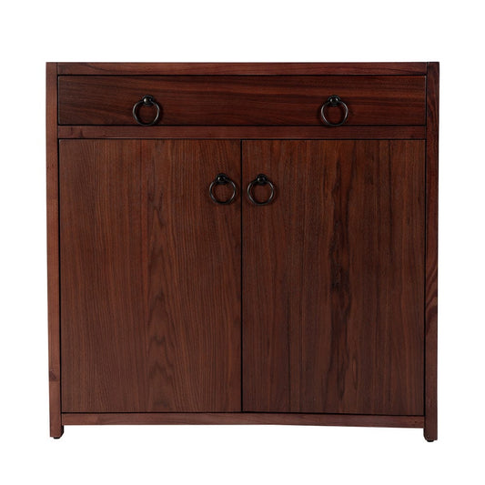 Butler Specialty Company - Lark 31 in. W Rectangular Wood Accent Storage Cabinet w 1 Drawer and 2 Doors, Medium Brown - 5673489 View 2