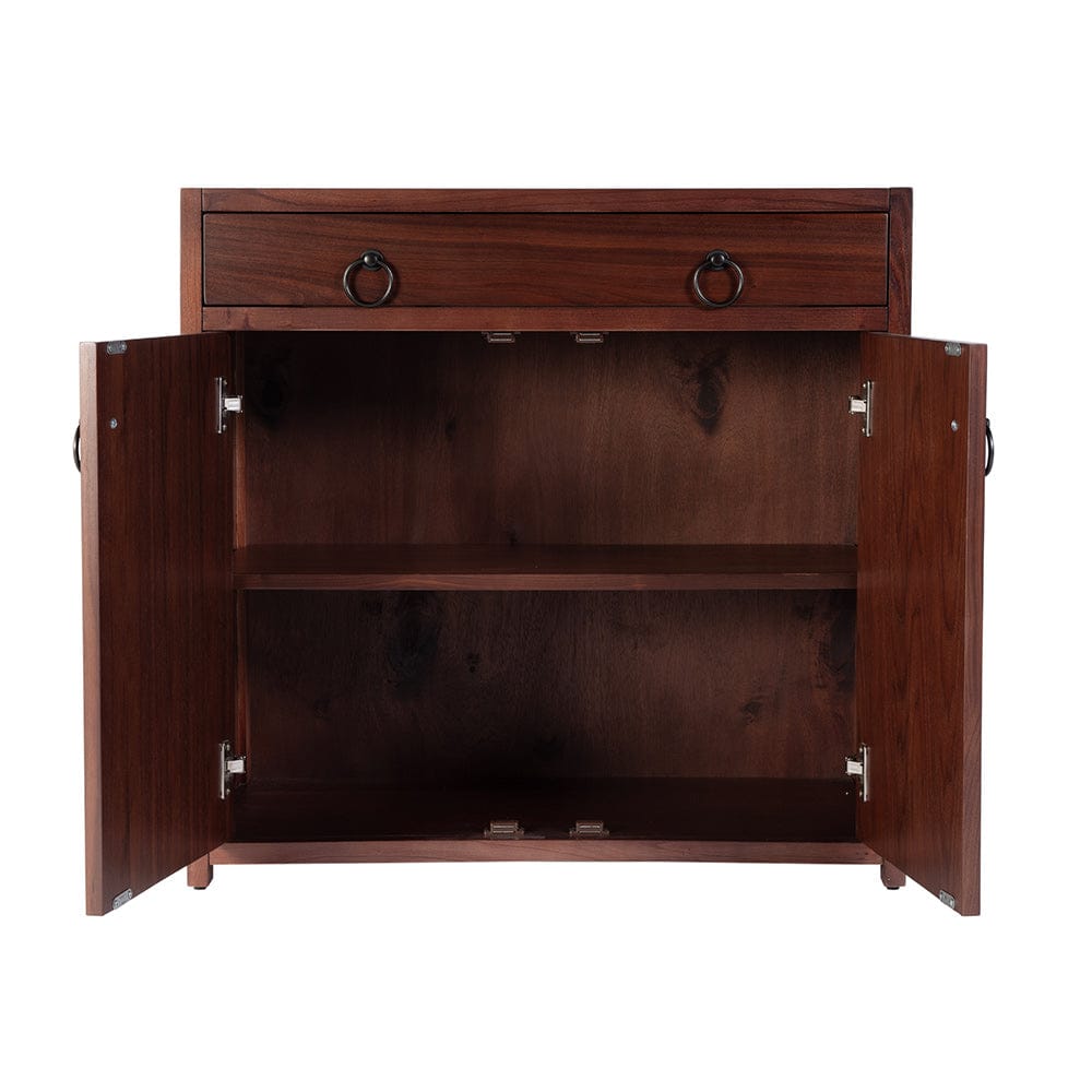Butler Specialty Company - Lark 31 in. W Rectangular Wood Accent Storage Cabinet w 1 Drawer and 2 Doors, Medium Brown - 5673489 View 3
