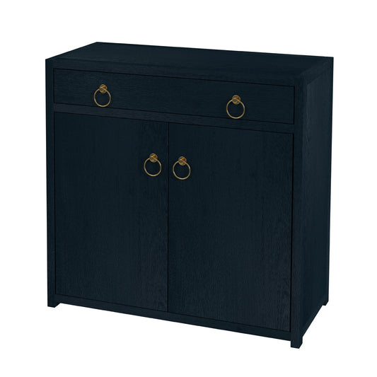 Butler Specialty Company - Lark 31 in. W Rectangular Wood 2 Door Accent Storage Cabinet, Navy Blue - 5673291