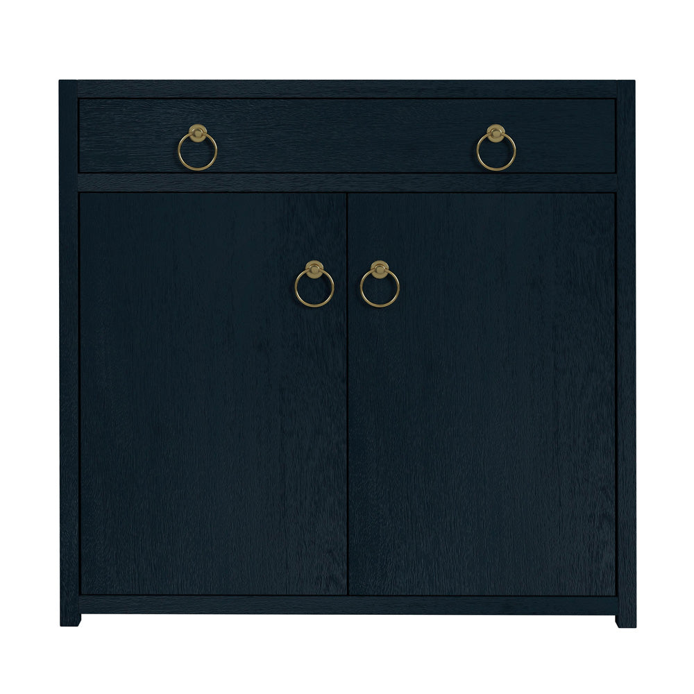 Butler Specialty Company - Lark 31 in. W Rectangular Wood 2 Door Accent Storage Cabinet, Navy Blue - 5673291