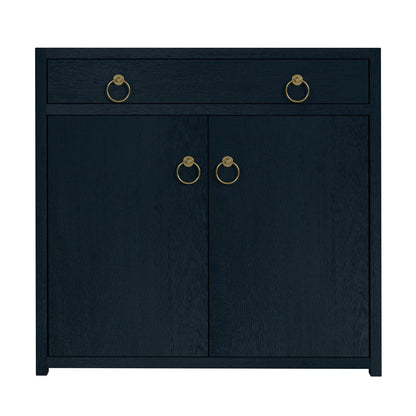Butler Specialty Company - Lark 31 in. W Rectangular Wood 2 Door Accent Storage Cabinet, Navy Blue - 5673291