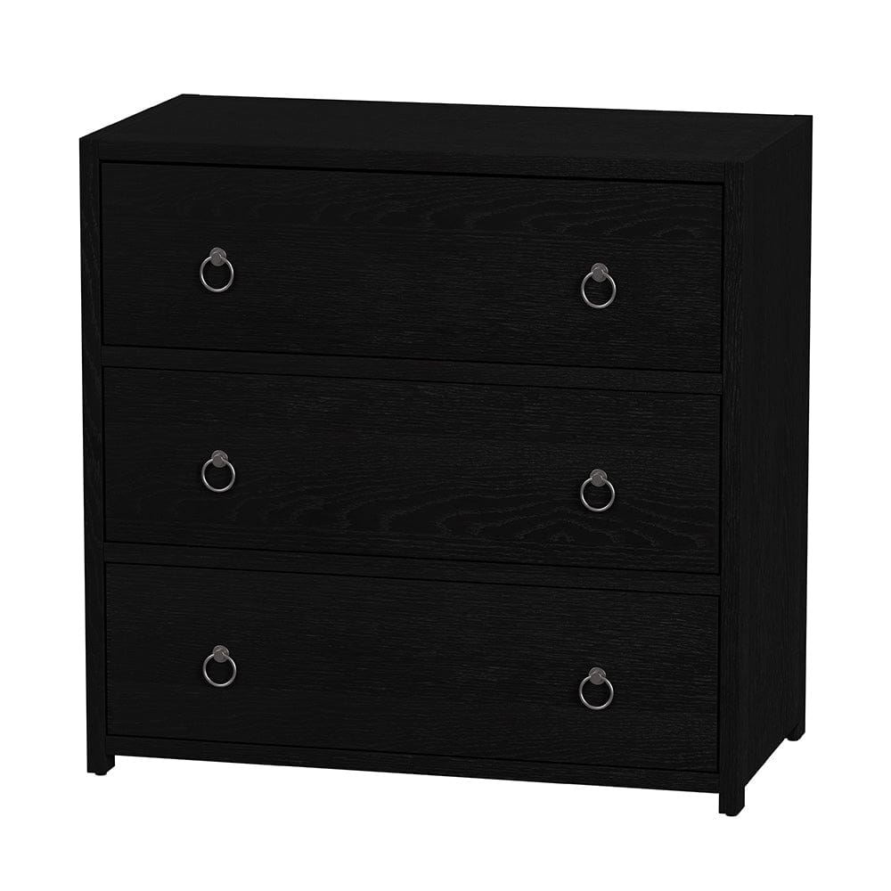 Butler Specialty Company - Lark 34 in. W Rectangular Wood 3 Drawer Dresser, Black - 5392432 View 1