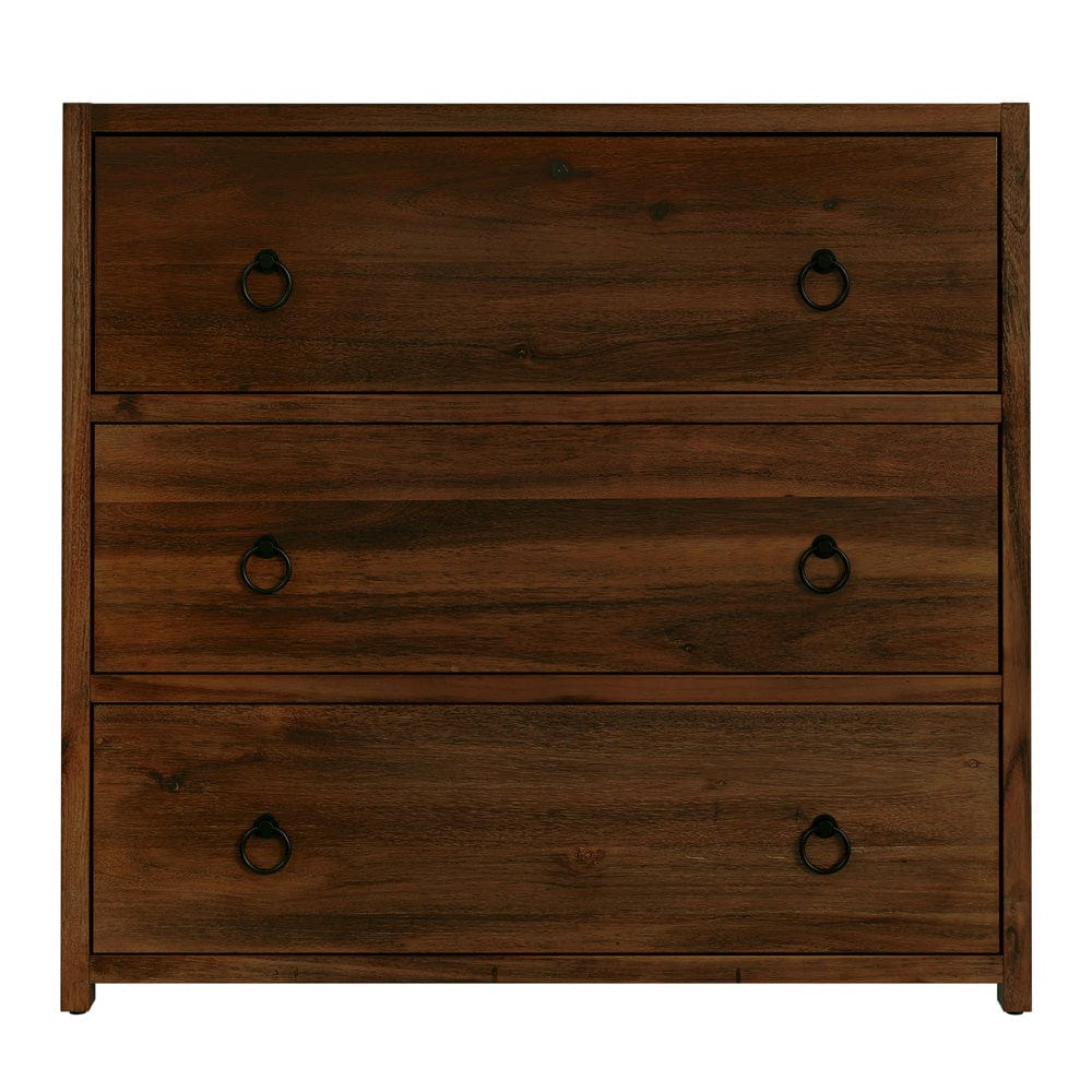 Butler Specialty Company - Lark 34 in. W Rectangular Wood 3 Drawer Dresser, Medium Brown - 5392489 view 2