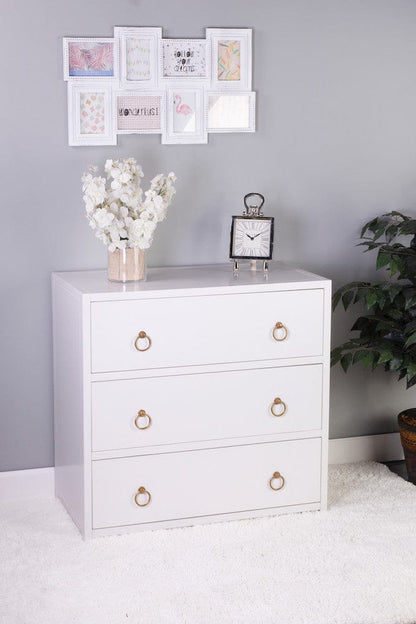 Butler Specialty Company - Lark 34 in. W Rectangular Wood 3 Drawer Dresser, White - 5392304 view 7