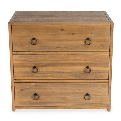 Butler Specialty Company - Lark 34 in. W Rectangular Wood 3 Drawer Dresser, Light Brown - 5392312