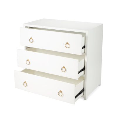 Butler Specialty Company - Lark 34 in. W Rectangular Wood 3 Drawer Dresser, White - 5392304