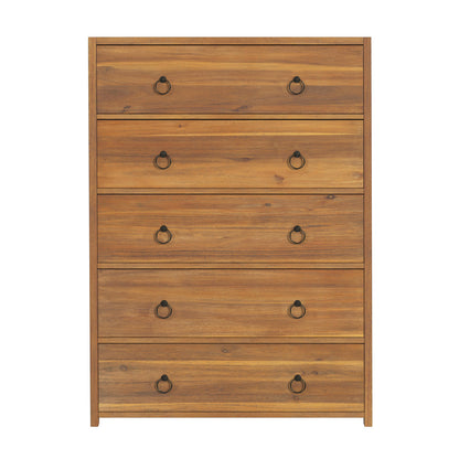 Butler Specialty Company - Lark 36 in. W Rectangular Wood 5 Drawer Dresser, Light Brown - 5672312