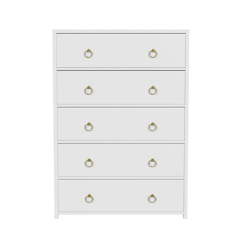 Butler Specialty Company - Lark 36 in. W Rectangular Wood 5 Drawer Dresser, White - 5672304