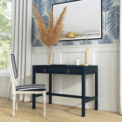 Butler Specialty Company - Lark 40 in. W Rectangular Wood 2 Drawer Desk, Navy Blue - 5523291 view 5