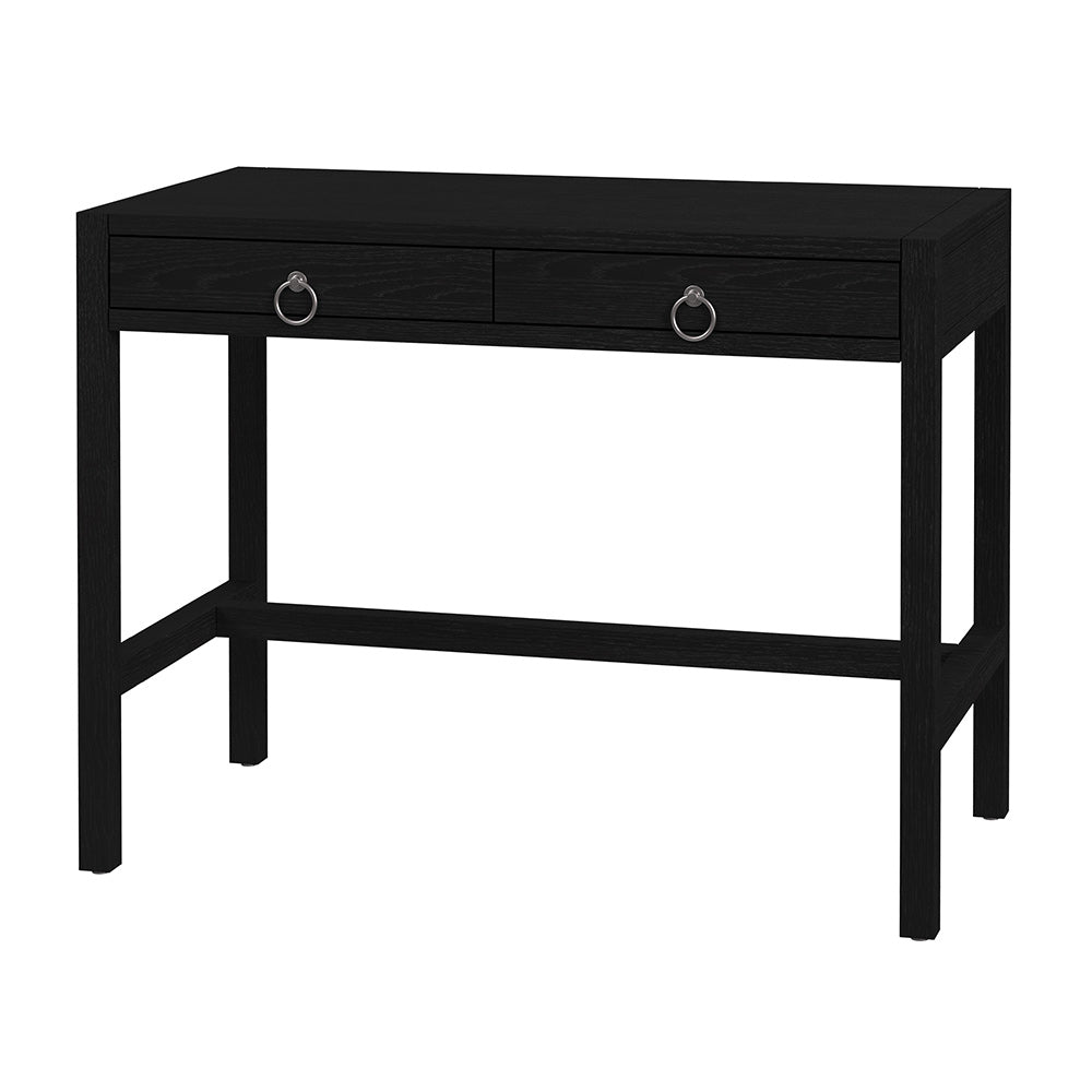 Butler Specialty Company - Lark 40 in. W Rectangular Wood 2 Drawer Writing Desk, Black - 5523432 View 1