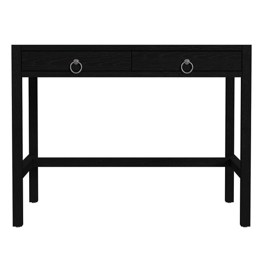 Butler Specialty Company - Lark 40 in. W Rectangular Wood 2 Drawer Writing Desk, Black - 5523432 View 2