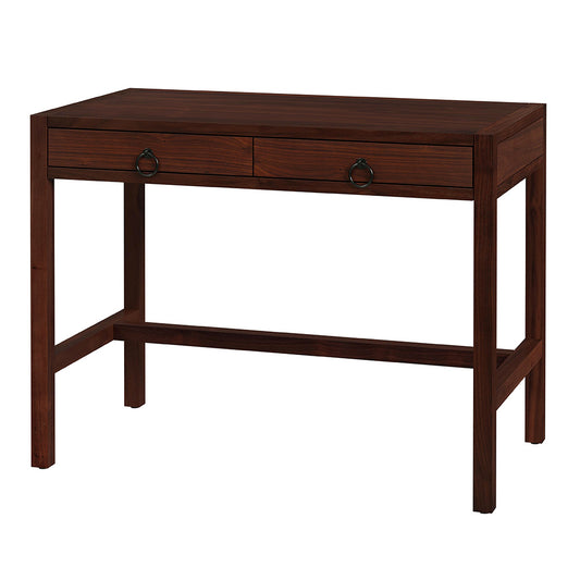 Butler Specialty Company - Lark 40 in. W Rectangular Wood 2 Drawer Writing Desk, Medium Brown - 5523489 View 1