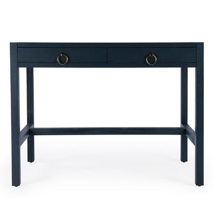 Butler Specialty Company - Lark 40 in. W Rectangular Wood 2 Drawer Desk, Navy Blue - 5523291