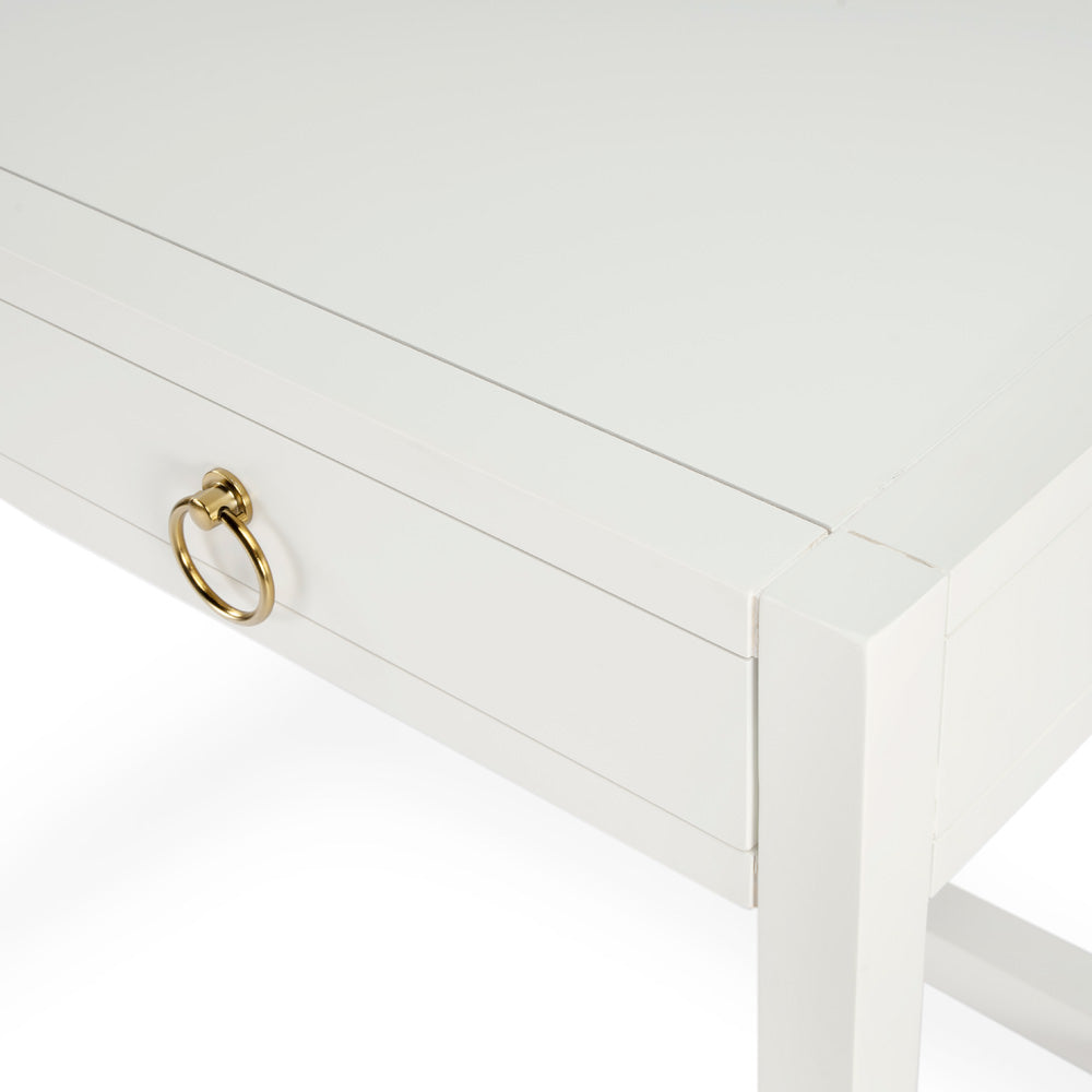 Butler Specialty Company - Lark 40 in. W Rectangular Wood 2 Drawer Desk, White - 5523304