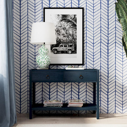 Butler Specialty Company - Lark 44 in. W Rectangular Wood 2 Drawer Console Table, Navy Blue - 5676291 view 6