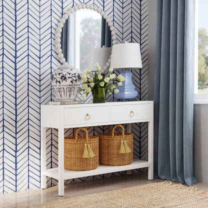 Butler Specialty Company - Lark 44 in. W Rectangular Wood 2 Drawer Console Table, White - 5676304 view 6