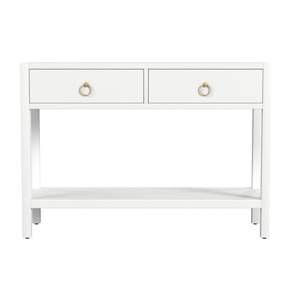Butler Specialty Company - Lark 44 in. W Rectangular Wood 2 Drawer Console Table, White - 5676304