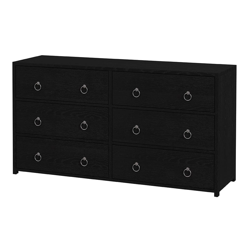 Butler Specialty Company - Lark 60 in. W Rectangular Wood 6 Drawer Dresser, Black - 5525432 View 1