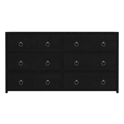 Butler Specialty Company - Lark 60 in. W Rectangular Wood 6 Drawer Dresser, Black - 5525432 View 2